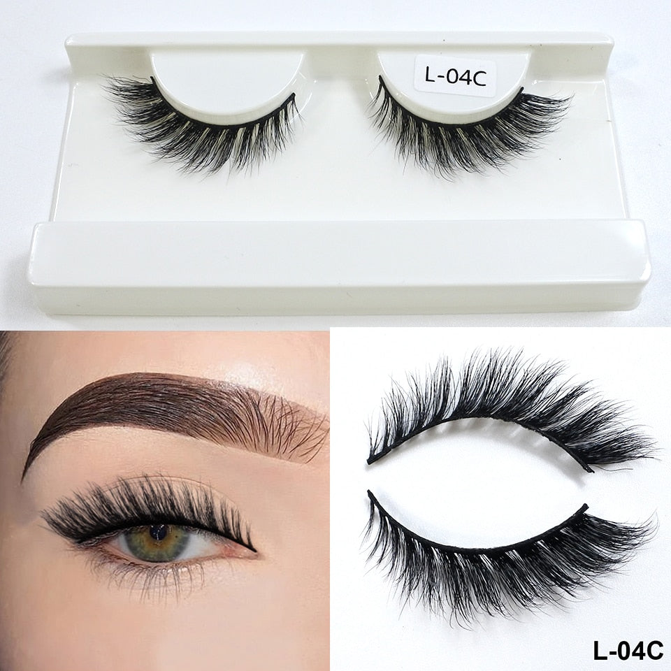 Cateye Lashes End Eye Elongate Fake Eyelashes Natural Winged Fox Eye Lashes Mink