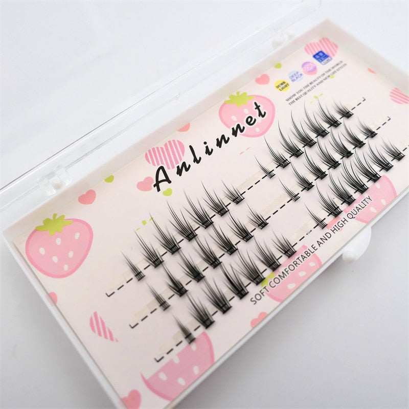 Japanese Fairy False Eyelashes Cos Handmade False Eyelashes Little Devil Big Eyes Naturally Thick Lolita Eyelashes