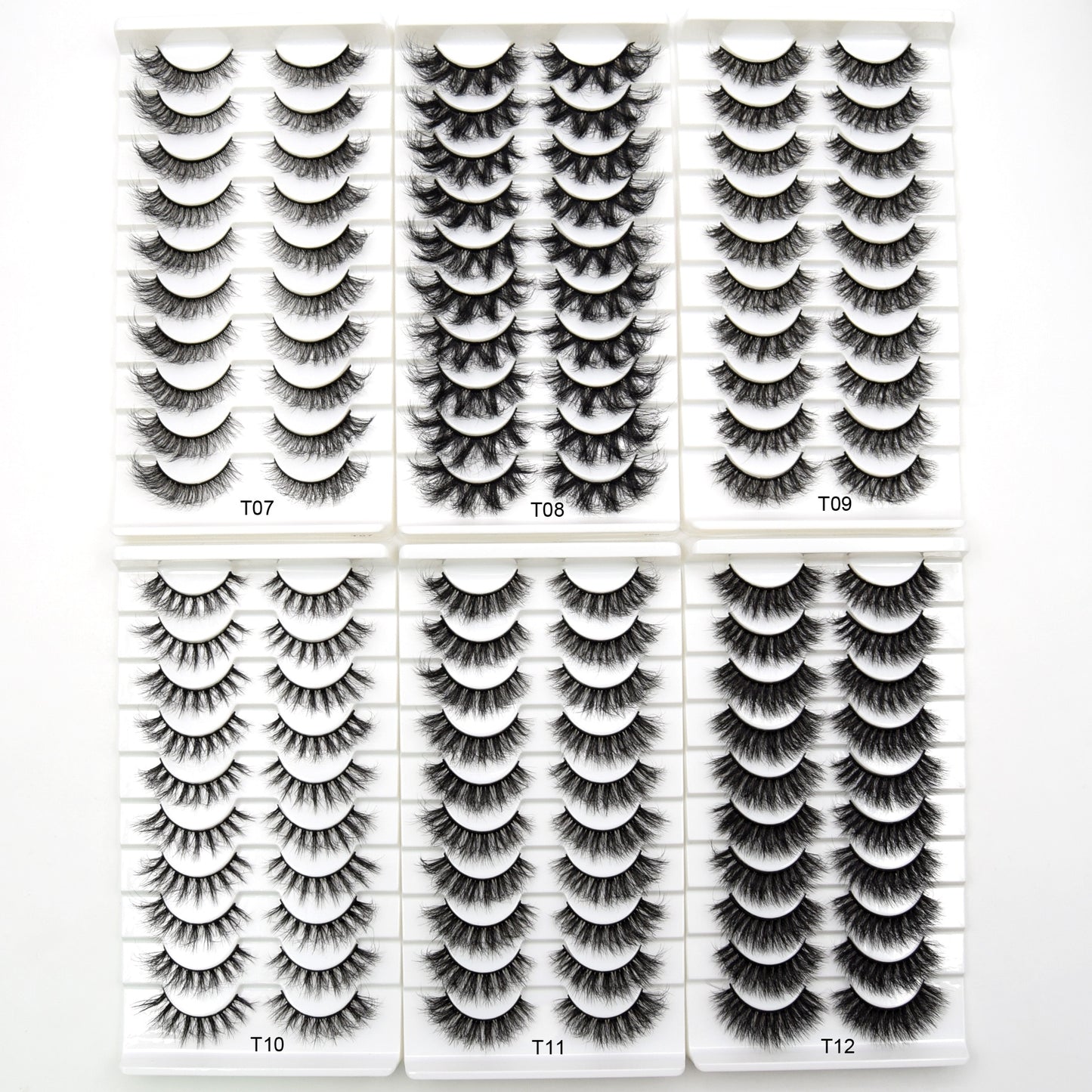 5paris/10pairs Faux Mink Eyelashes Make Up False Cils Hand Made Fake Eyelashes Wholesale Thick Eyelashes Extension
