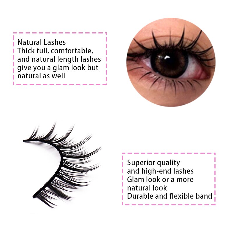Natural False Eyelashes Extension Nude Look Eye Lashes Japanese Lashes Air Lashes