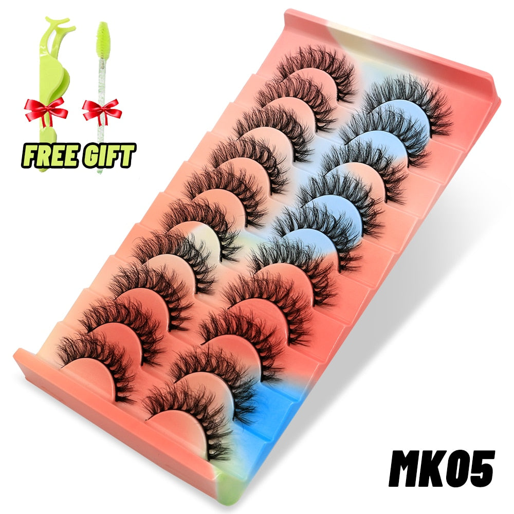 Dramatic False Eyelashes Cosplay 5/10 Pair 3D Mink Eyelashes Natural False Eyelashes