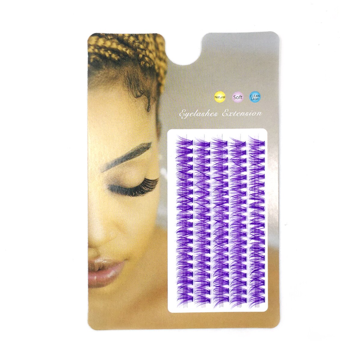 100Fans Large capacity Premade Volume Fans 30D-40D colored Eyelashes Short Stem mix colourful Lashes Extensions