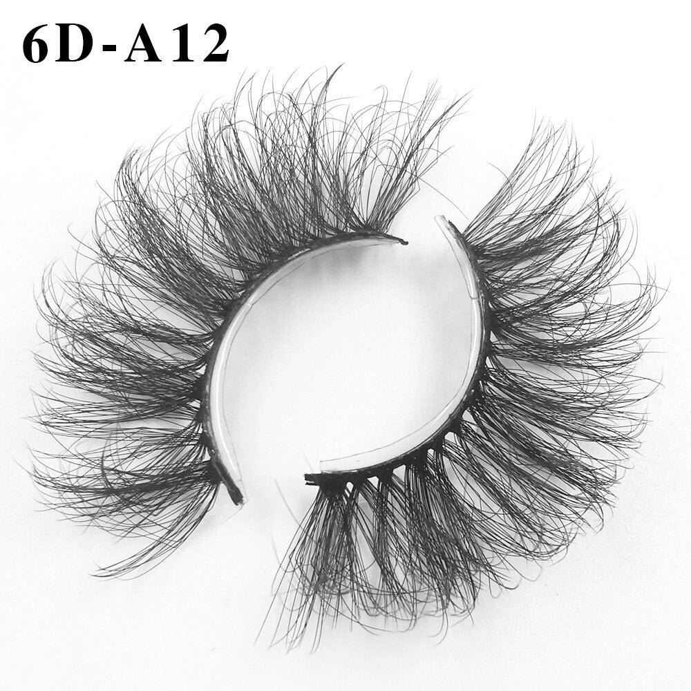 6D Mink Lashes 1/8 Pairs 25 MM Faux Mink Eyelashes Messy Series More Fluffy Dramatic Long False Eyelashes