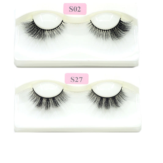 1Pairs Cat Eye Lashes Faux Mink Eyelashes Natural long Full Strip Lashes Winged End Eye Elongated Fake Lashes Soft Eyelashes