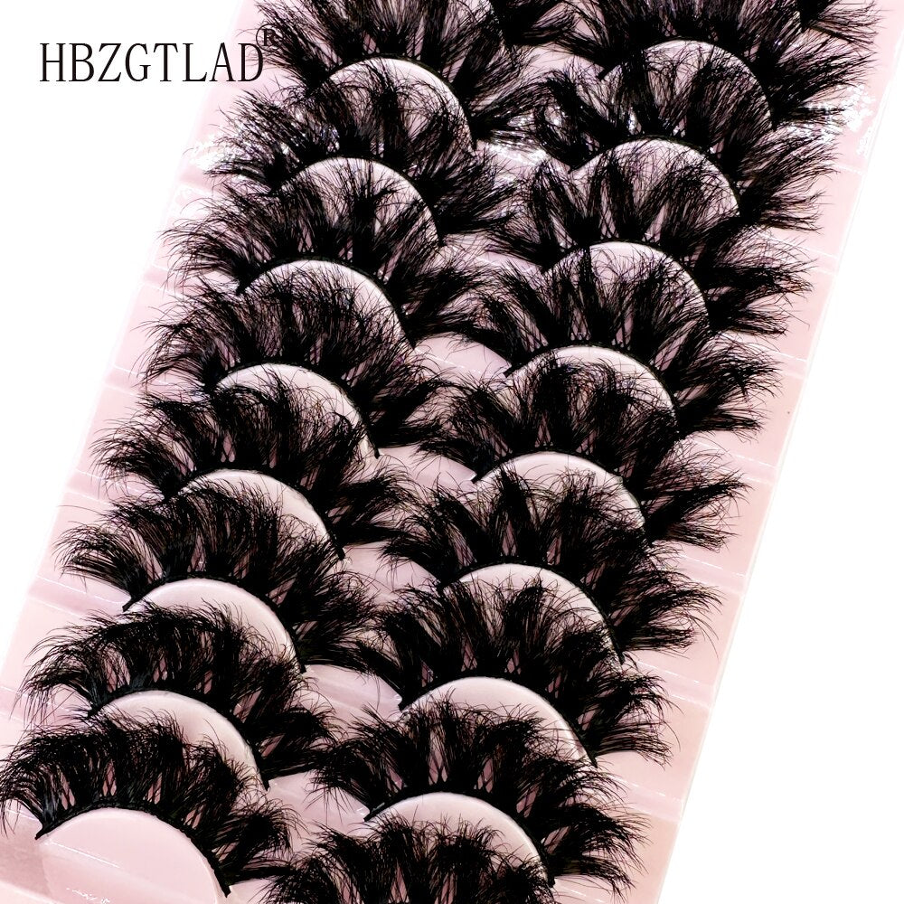 Fluffy Mink Lashes 8-25mm Lashes Dramatic Thick Volume Natural Eyelashes Eye Lashes 100% Cruelty Free Mink Eyelashes