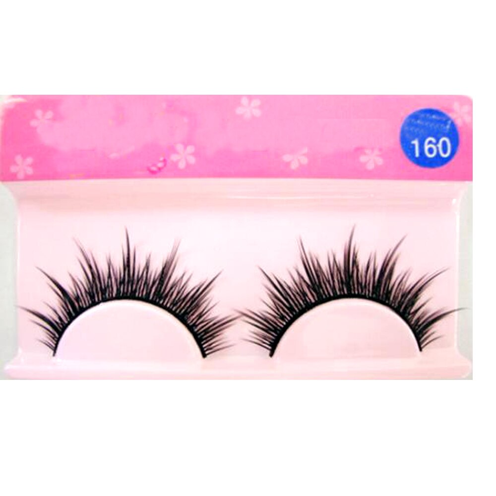 White Eyelashes Cosplay Makeup Natural Long Cross Strip False Eye Lashes