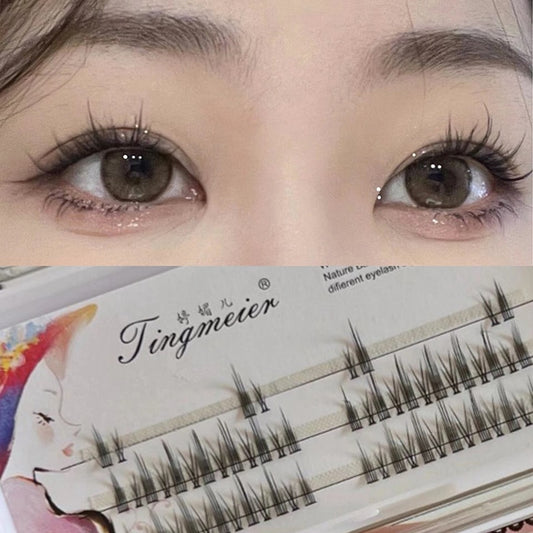 Segmented False Eyelashes Cos Eye Lashes Natural Simulation Eyelashes Japanese 5 Pairs