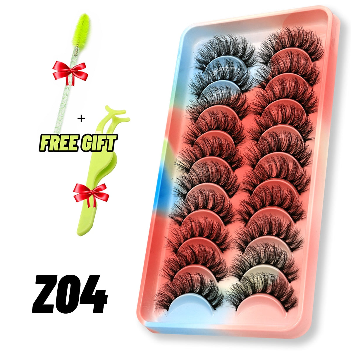 Eyelashes 3D Mink Lashes Fluffy Soft Wispy Natural Cross Eyelash Extension Reusable Lashes Mink False Eyelashes