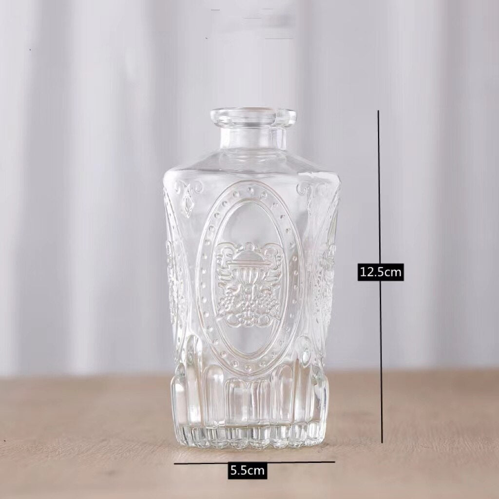 Simple Transparent Glass Small Vase Nordic Decoration Living Room Flower Home