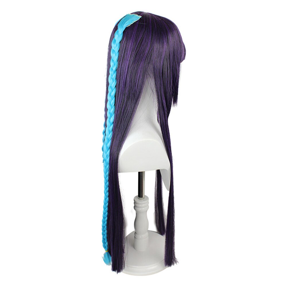 Genshin Impact Yun Jin Long Wig With Braids Cosplay Costume Long Straight Hair With Bangs Synthetic Wig Halloween Party Wig