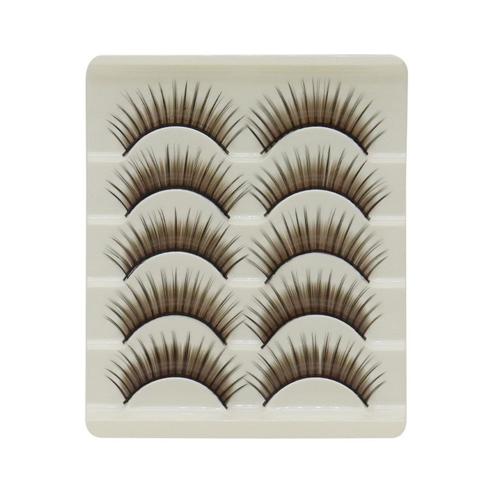 5Pairs Coulorful 3D Mink DD Curl Russian Colorful False Eyelashes Reusable Fluffy Natural Super Volume