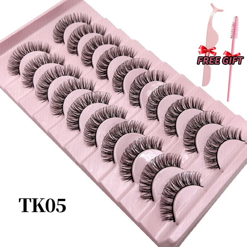 Russian Strip Lashes 25mm 3D Mink Volume Fluffy Natural False Eyelashes Thick Dramatic Mink Eyelashes