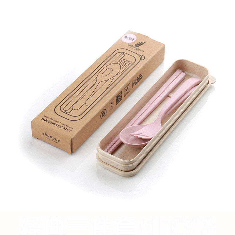 Kawaii Portable Lunch Box Girls School Kids Plastic Picnic Bento Box Microwave Food Box with Compartment Storage Container