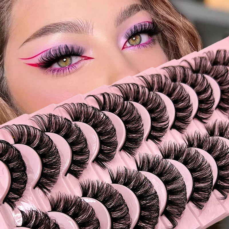 Fake Eyelashes Russian Strip Lashes False Eyelashes Biche Eyes Extension Lashes Russian Volume Russian Lashes