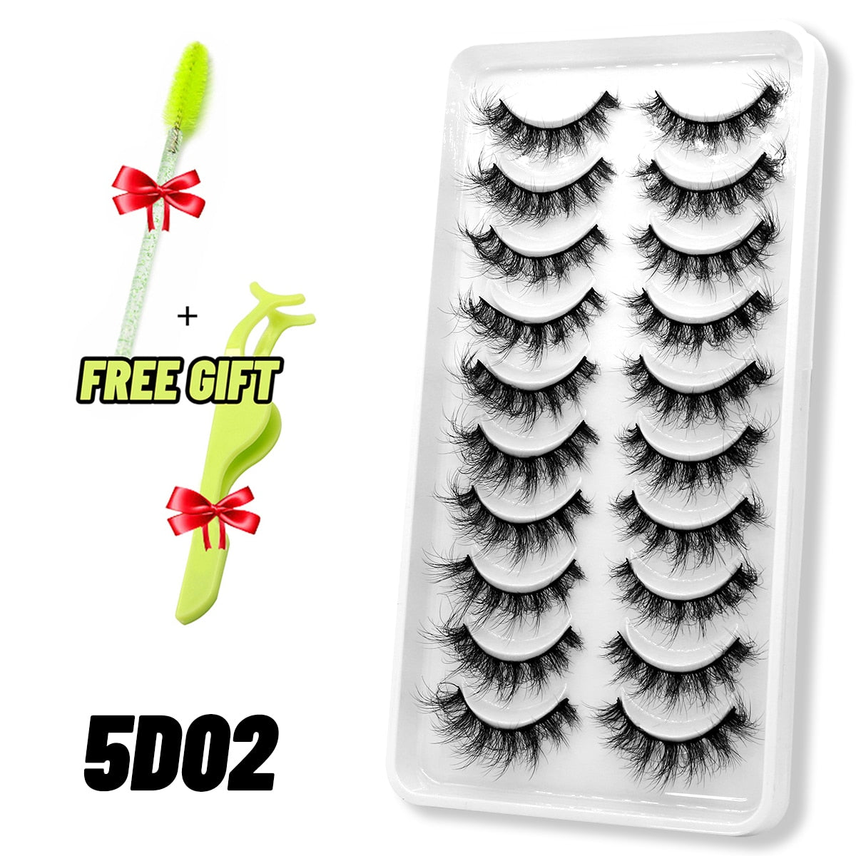 Eyelashes 3D Mink Lashes Fluffy Soft Wispy Natural Cross Eyelash Extension Reusable Lashes Mink False Eyelashes