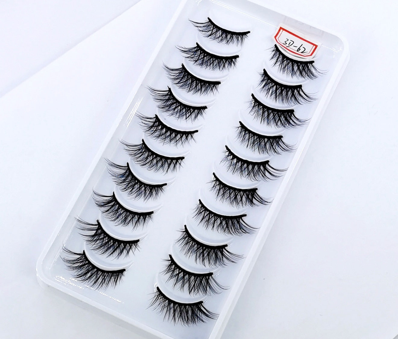 10 Pairs Crisscross Half Eye Lashes Natural False Eyelashes Handmade Faux 3D Mink Lashes Eyelash Extension