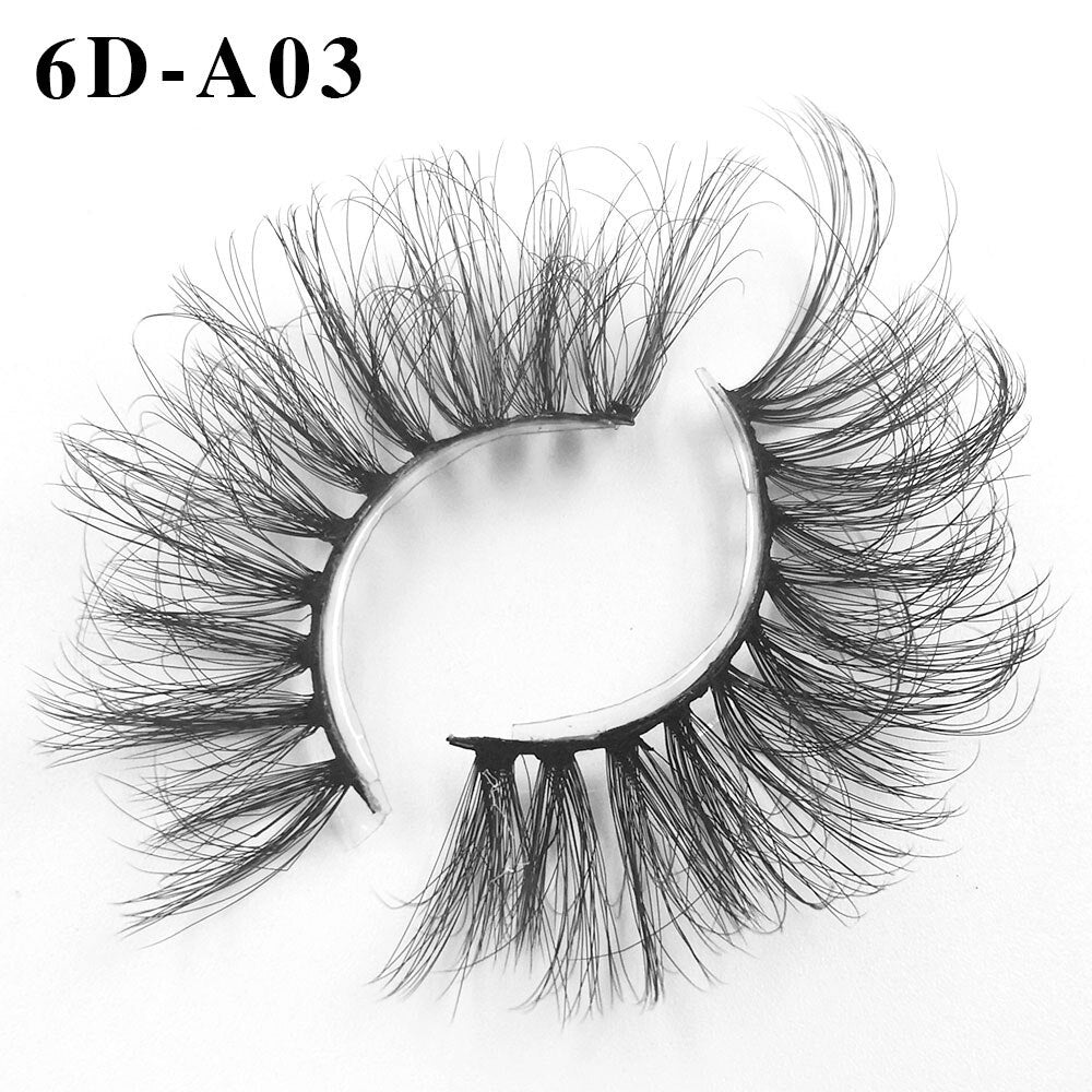 6D Mink Lashes 1/8 Pairs 25 MM Faux Mink Eyelashes Messy Series More Fluffy Dramatic Long False Eyelashes