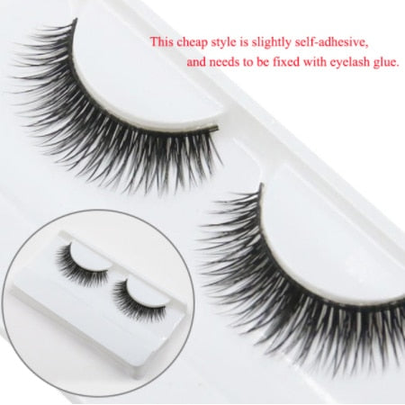 5 pairs set Cos cross false eyelashes Lash Extension 3D Japanese Fairy Little Devil Cosplay