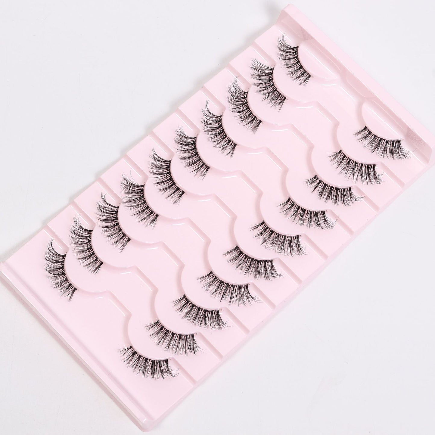 10 Pairs False Eyelashes Extension Natural Long Soft Fluffy Half Eye Cat Lashes Faux Mink Lashes Cils Magnétique