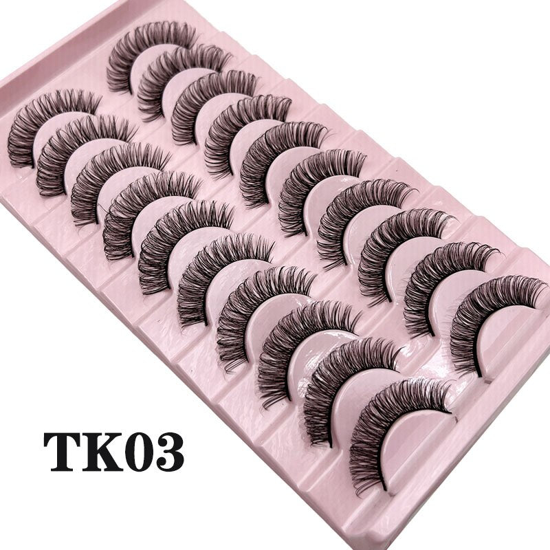 Fluffy Mink Lashes Russian Strip Lashes False Eyelashes Russian Volume Lashes