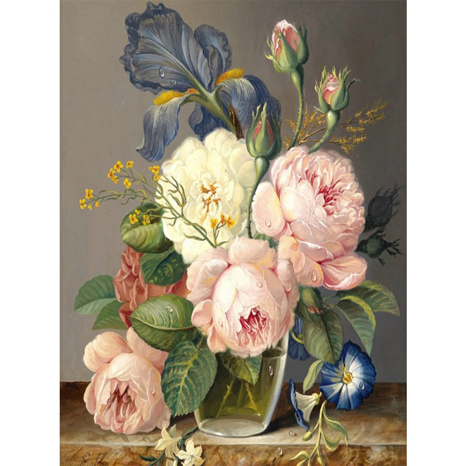 Diamond painting 5D Flower Diamond Mosaic Full Round Diamond  Embroidery DIY Rhinestone Cross stitch Home Decor Diamond painting