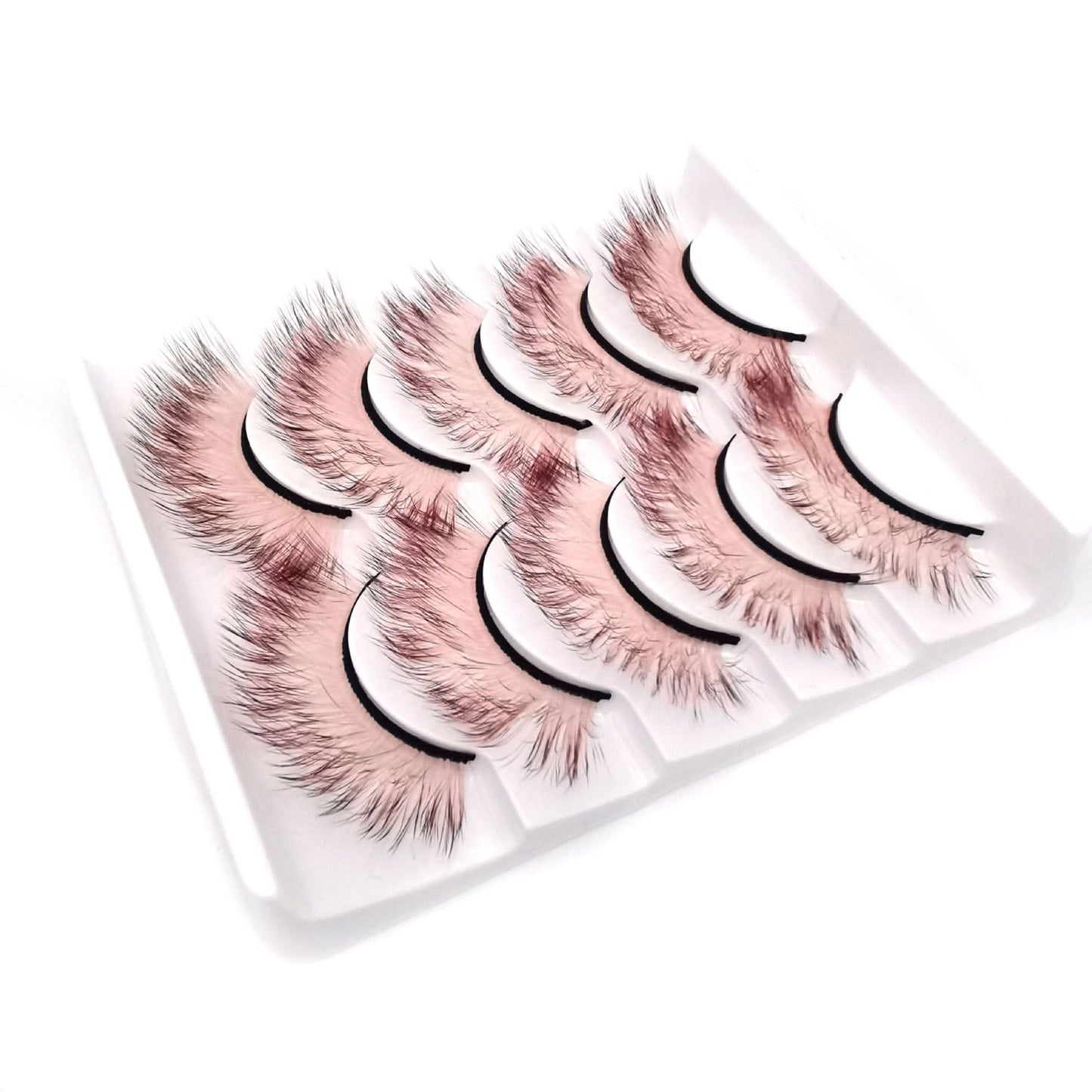 Gradient False Lashes Ombre Natural Long Colorful Eyelashes Fake LashColored Lashes