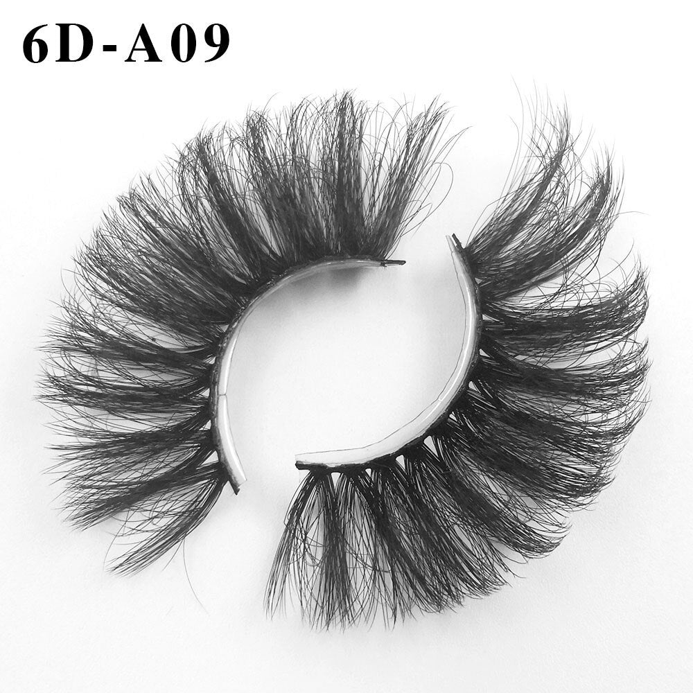 6D Mink Lashes 1/8 Pairs 25 MM Faux Mink Eyelashes Messy Series More Fluffy Dramatic Long False Eyelashes