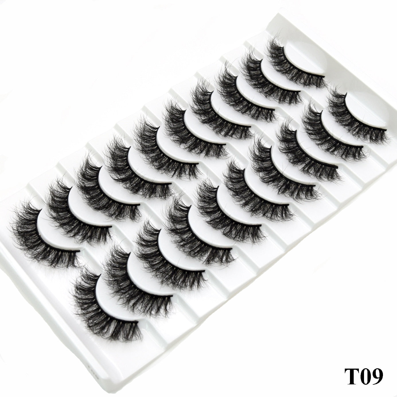 5paris/10pairs Faux Mink Eyelashes Make Up False Cils Hand Made Fake Eyelashes Wholesale Thick Eyelashes Extension