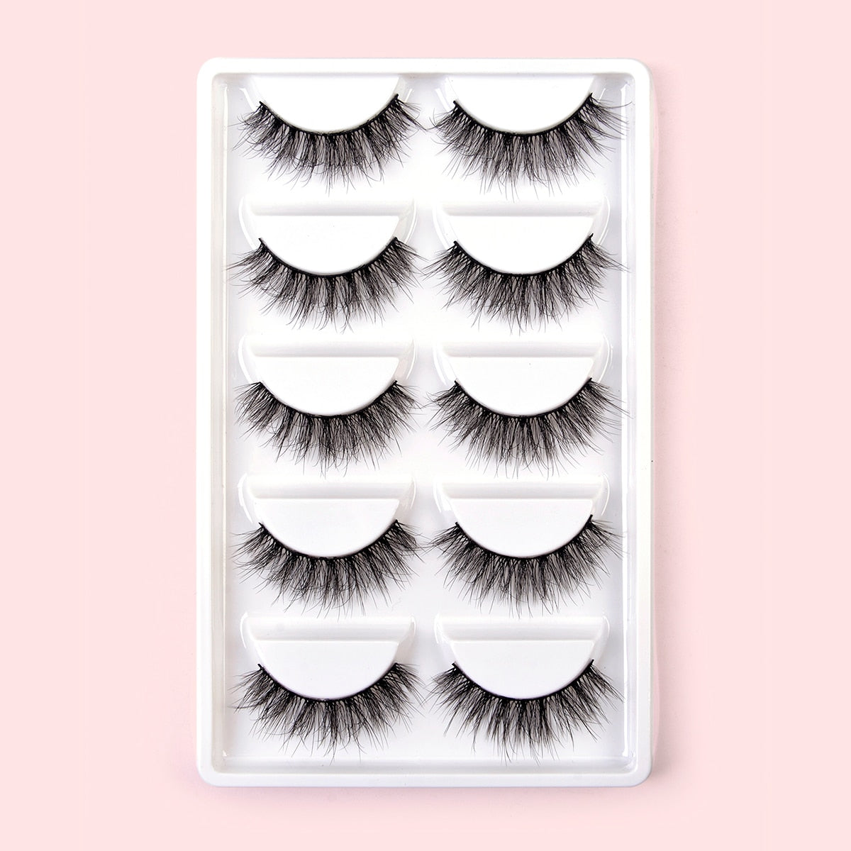 Lashes Natural Cat Eye Look black False Eyelashes Wispy Lashes Fluffy 3D Faux Mink Eyelashes Fake Eyelashes 10Pairs Pack