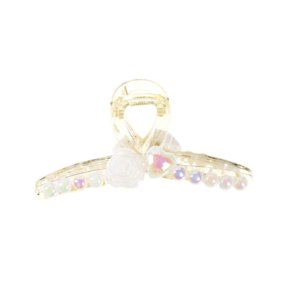 Chic Pearls Hair Claws Elegant Handmade Butterfly Hair Clips Temperament Hairpins Crab Headwear