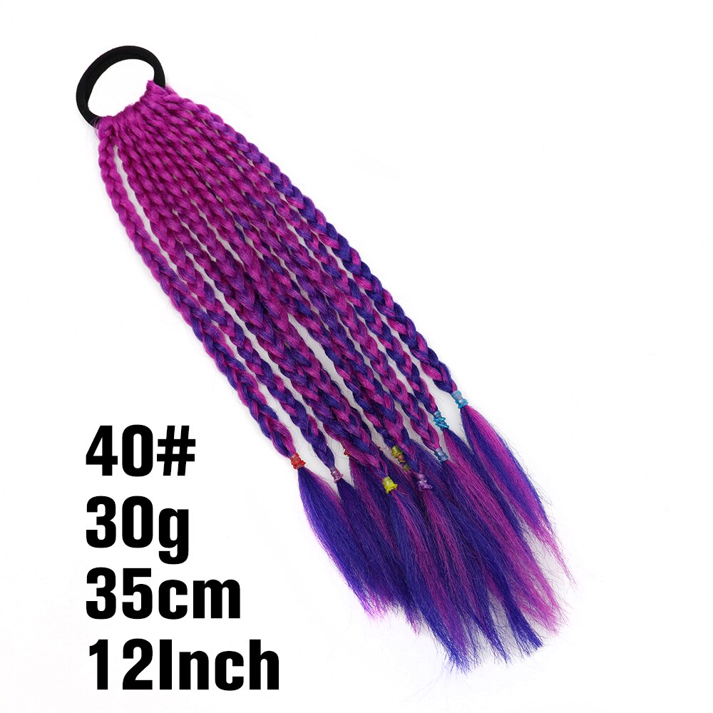 Synthetic Heat Resistant Braided Fishtail Fishbone Drawstring Ponytail Hairpiece Blonde Hair Extensions For Woman
