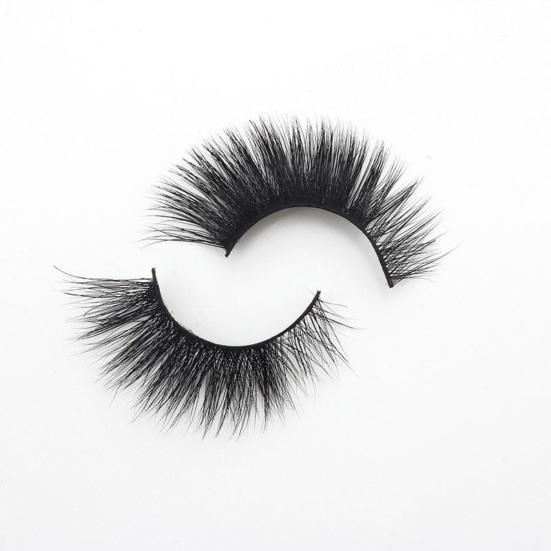 Handmade Mink Eyelashes 3D Curl Winged Natural Realistic Messy End Eye Elongated Thick False Eyelashes Soft Fake Eyelashes