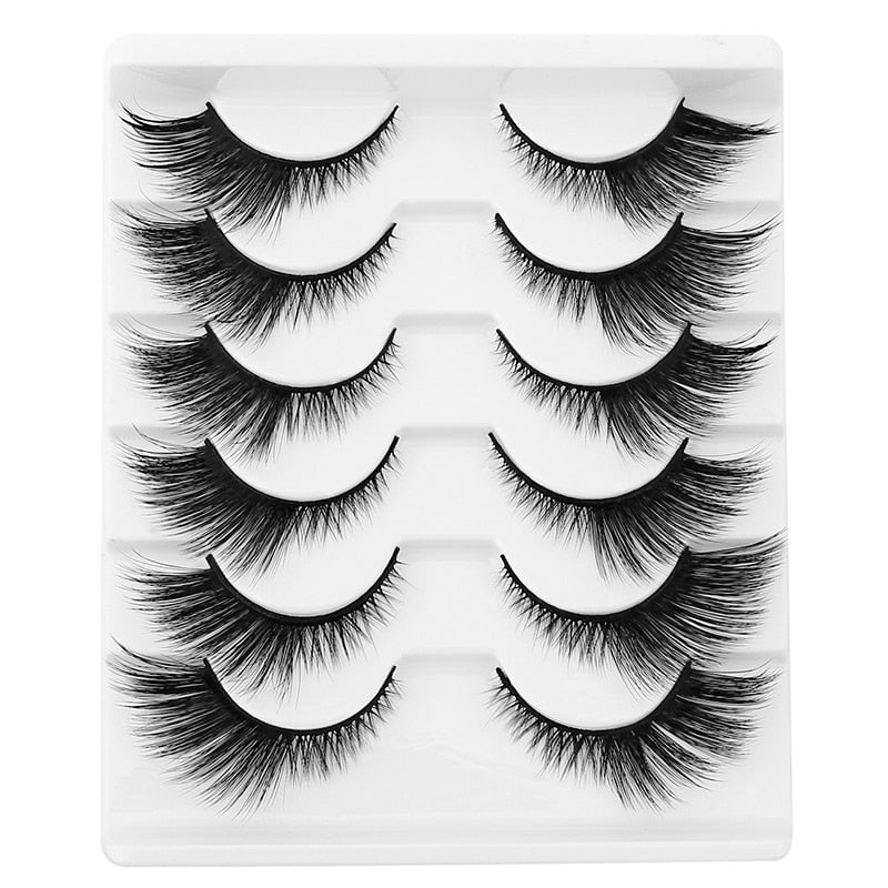 Cat Eye Lashes Faux Mink Eyelashes Natural long Full Strip Lashes Winged End Eye Elongated Fake Lashes Soft Eyelashes