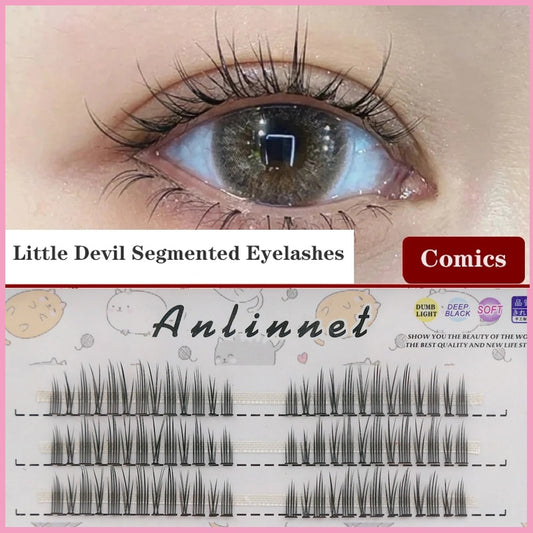 Japanese Fairy False Eyelashes Cos Handmade False Eyelashes Little Devil Big Eyes Naturally Thick Lolita Eyelashes