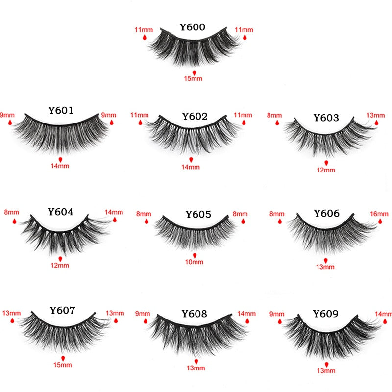 3/5/10 Pair 3D Mink Lashes Natural Eyelash Dramatic False Eyelashes Faux Cils Makeup Fake Eyelash Extension