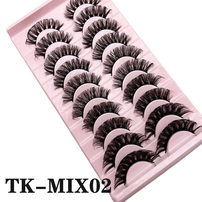 Fluffy Mink Lashes Russian Strip Lashes False Eyelashes Russian Volume Lashes