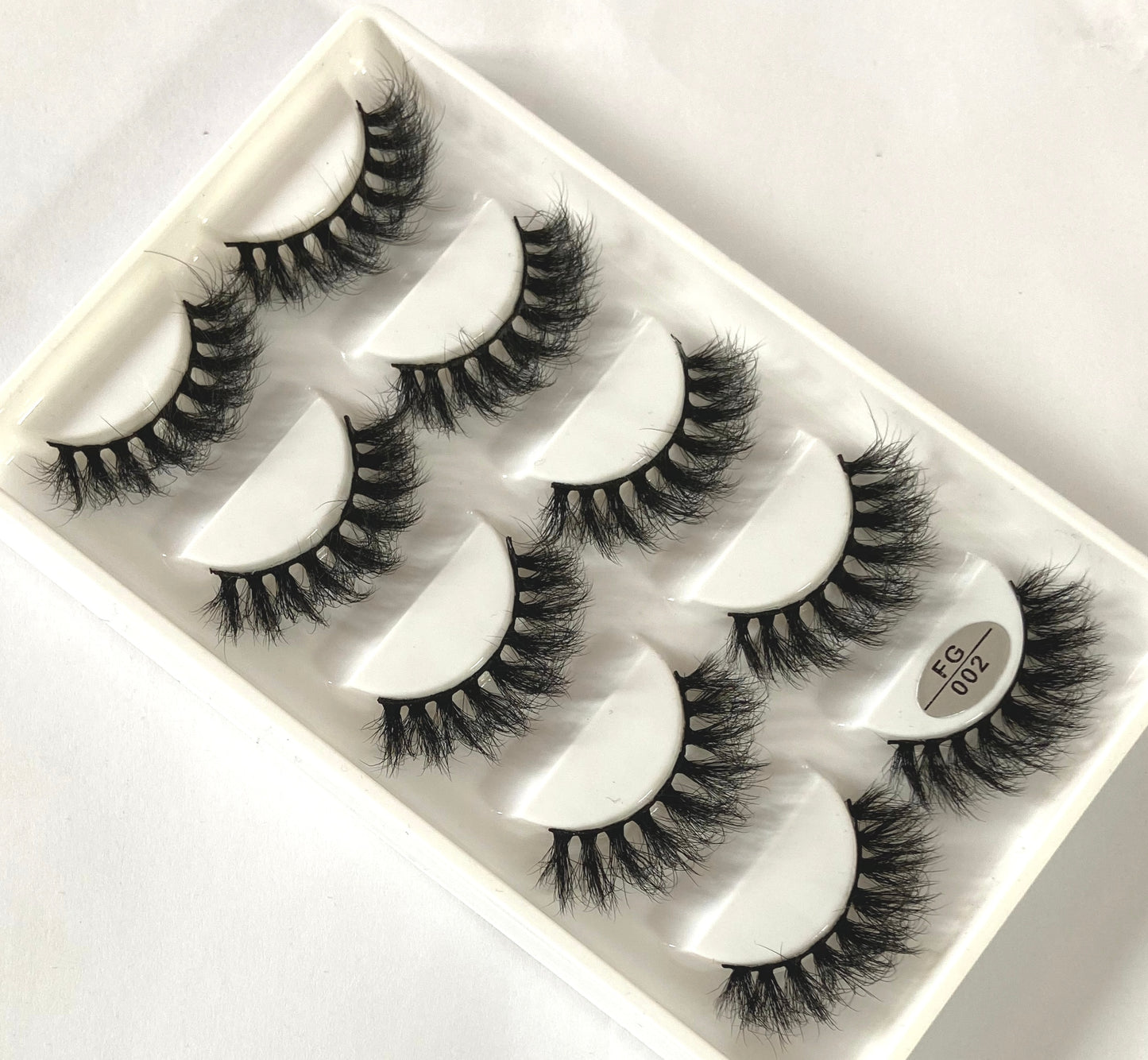 5 Pairs Handmade 3d mink lashes short False Eyelashes Dense Natural Long Messy Eye Lashes Reusable Stage False Eyelashes