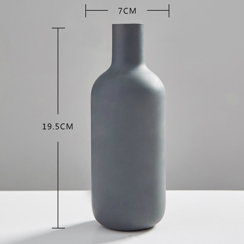 Ceramic Vases Simple Retro Frosted Ceramic Decoration Creative Home Furnishings Nordic Retro Pastoral Vase Crafts Home Decor