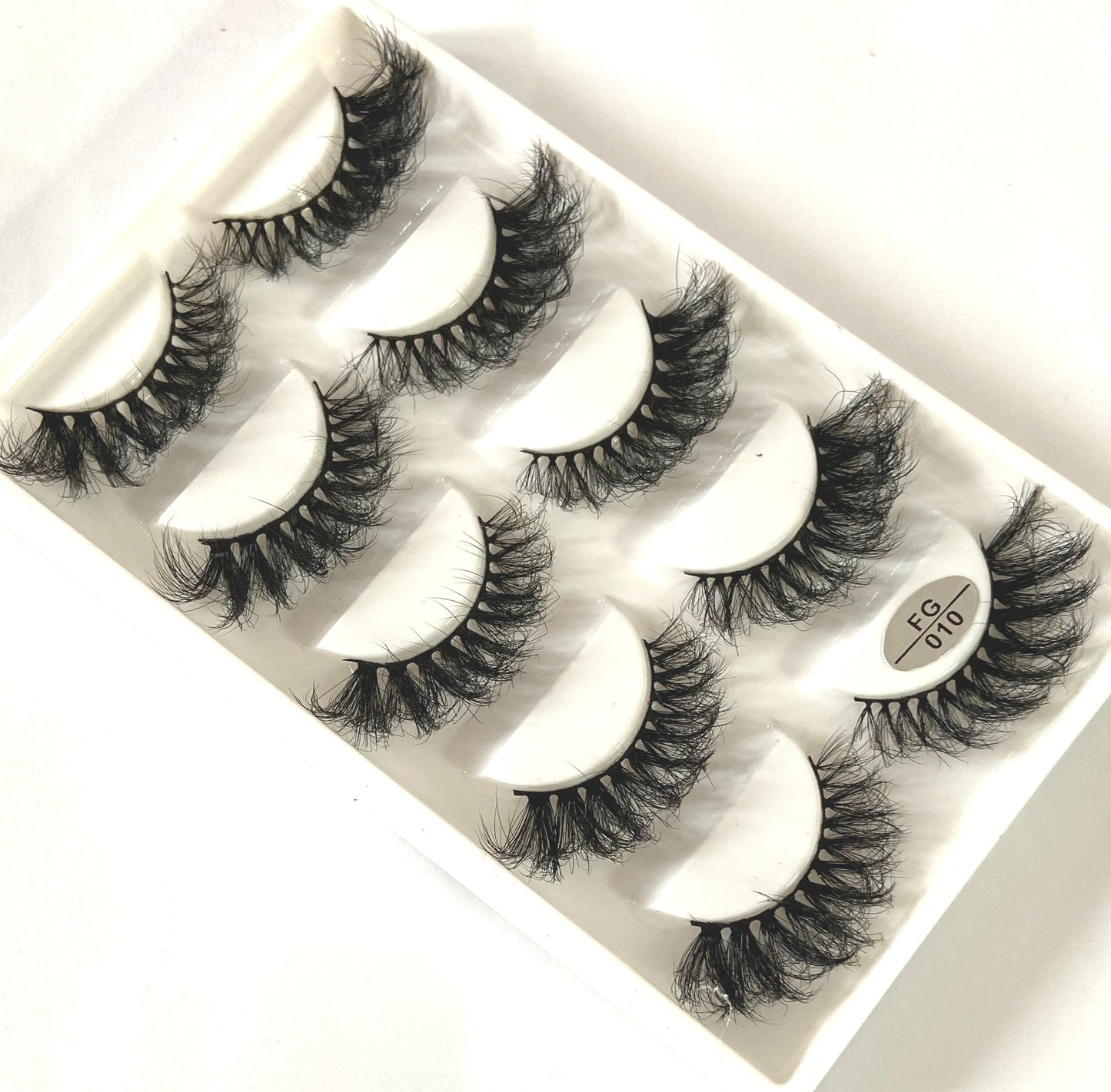 5 Pairs Handmade 3d mink lashes short False Eyelashes Dense Natural Long Messy Eye Lashes Reusable Stage False Eyelashes