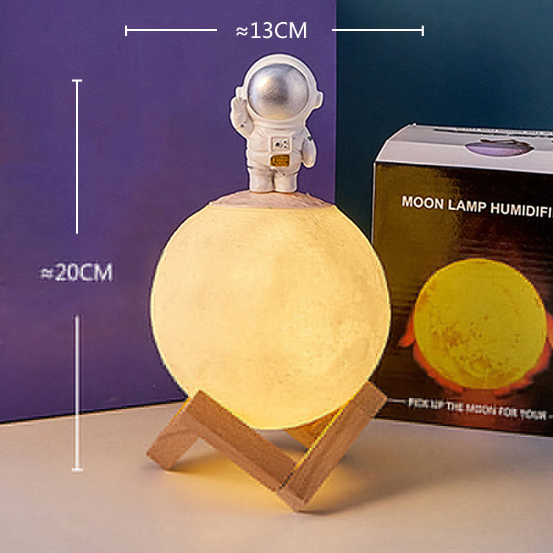 Astronaut Figurines Home Decoration Resin Space Man Miniature Night Light Humidifier Cold Fog Machine Accessories