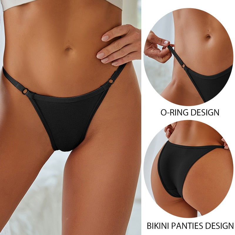 3Pcs/set Women Cotton Panties Low Waist Bikini Briefs M-2XL Ladies Underwear Female Soft Solid Underpants Lingerie