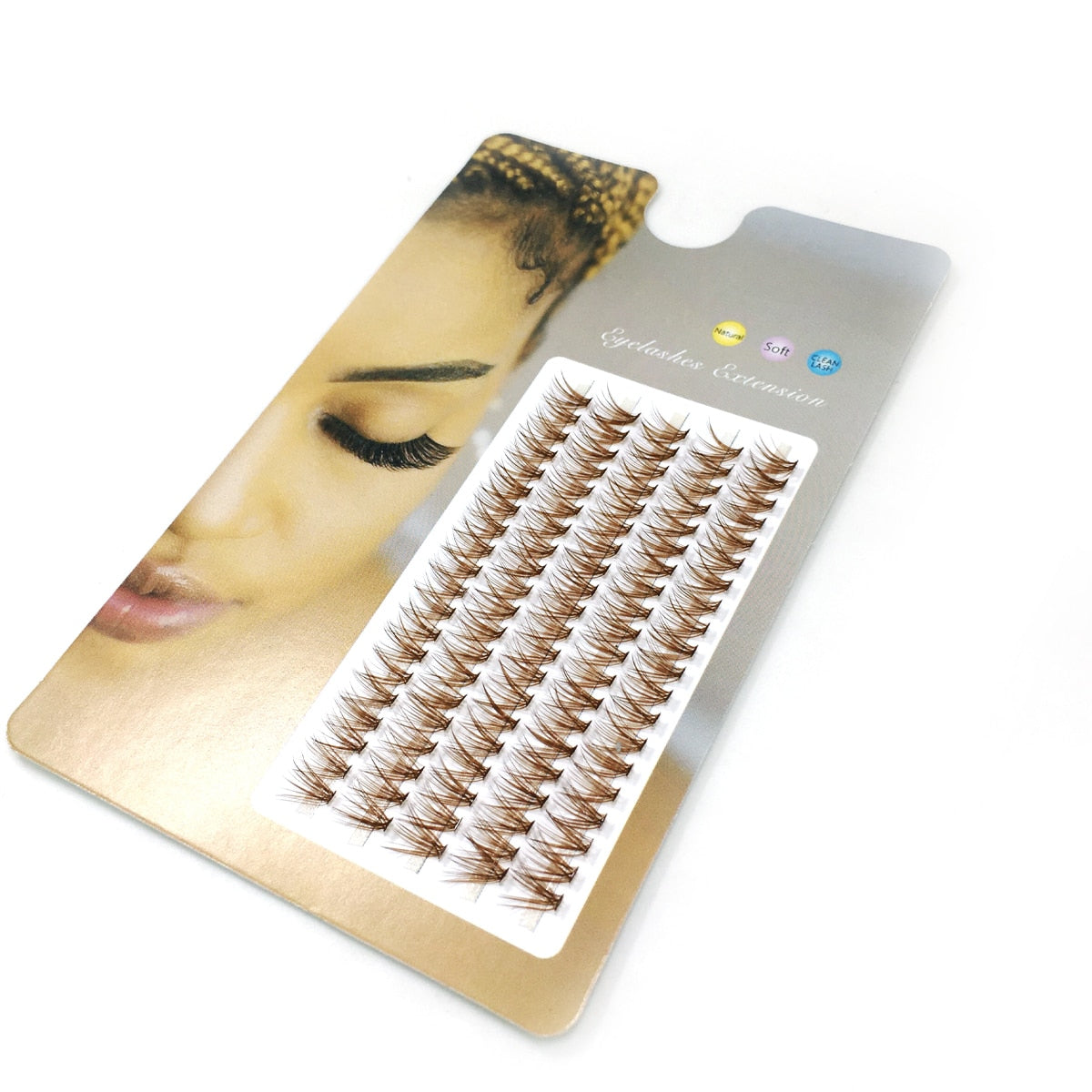 100Fans Large capacity Premade Volume Fans 30D-40D colored Eyelashes Short Stem mix colourful Lashes Extensions