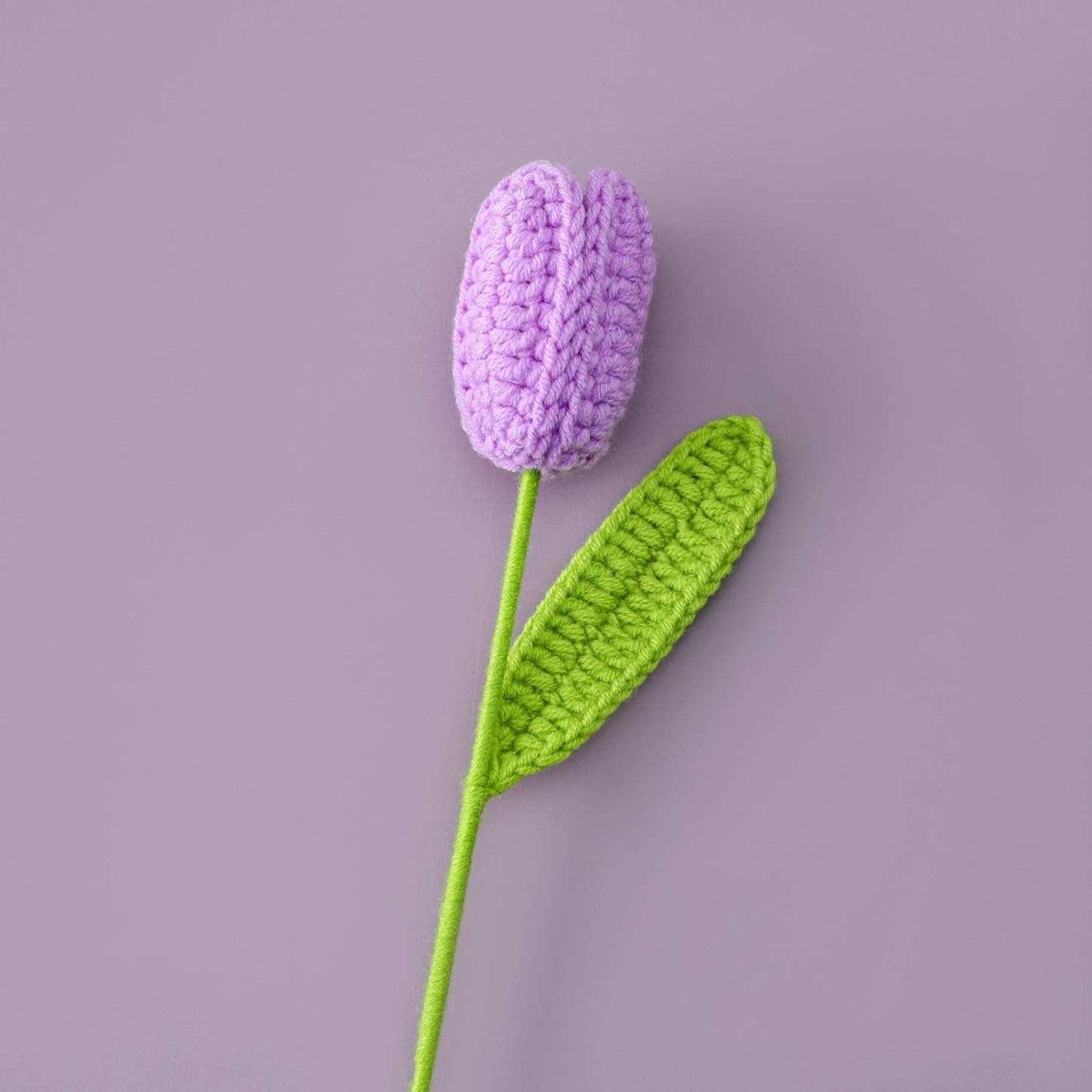 Knit Flower Lily Tulips Fake Flowers Bouquet Decoration Hand-woven Home Decorate Creative Knitting Flowers