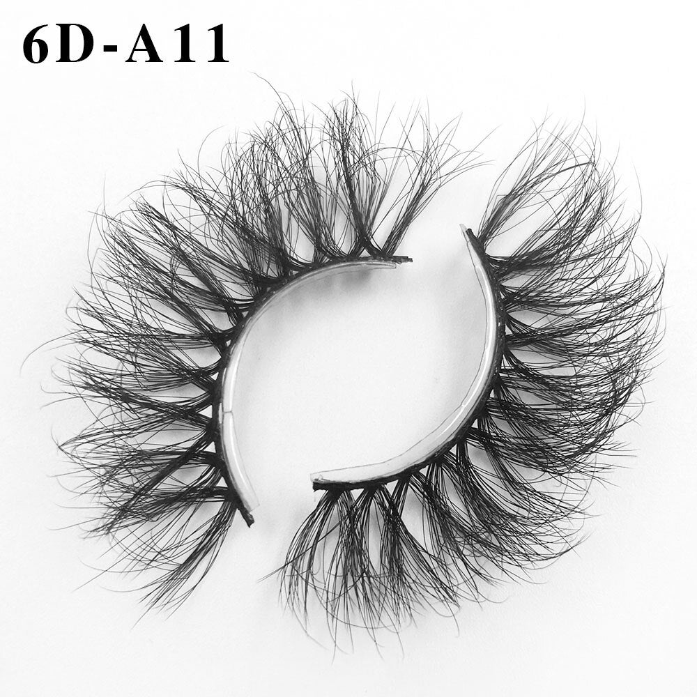 6D Mink Lashes 1/8 Pairs 25 MM Faux Mink Eyelashes Messy Series More Fluffy Dramatic Long False Eyelashes