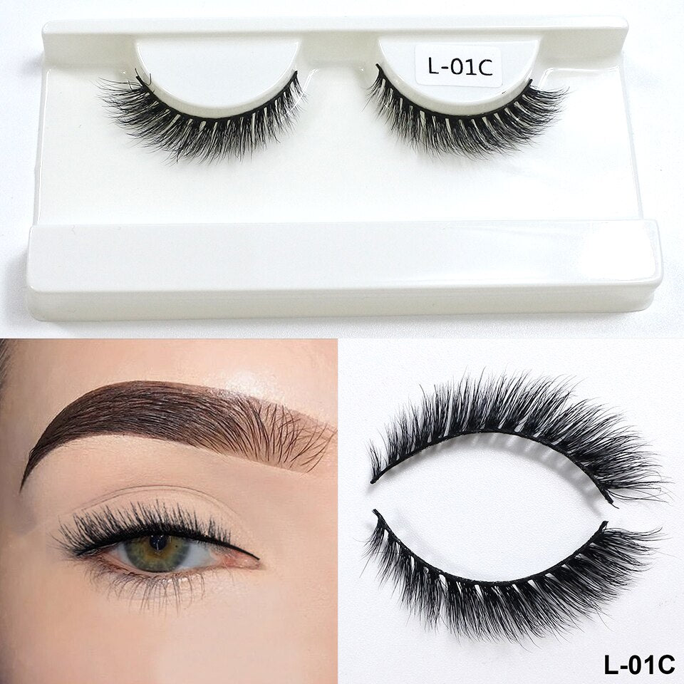 Cateye Lashes End Eye Elongate Fake Eyelashes Natural Winged Fox Eye Lashes Mink