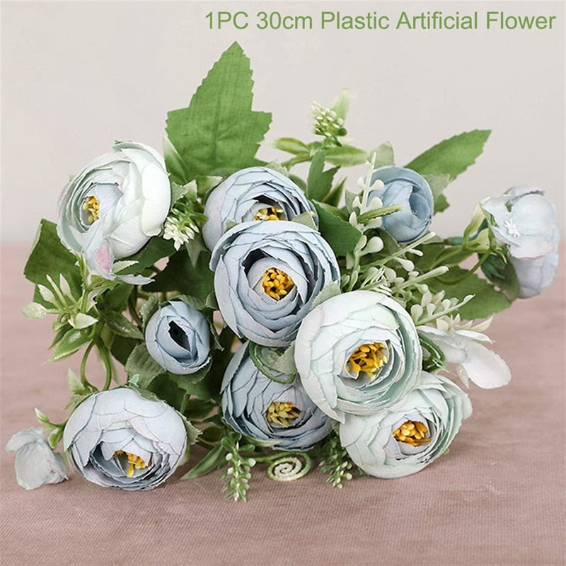 1PC Artificial Flowers Real Touch Artificial Moth Orchid Butterfly Peony Daisy For Home Table Wedding Festival Decoration
