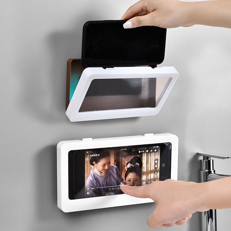 Shower Phone Box Waterproof Case Seal Protection Touch Screen Mobile Holder All Covered Handsfree Gadget Bathroom Organizer