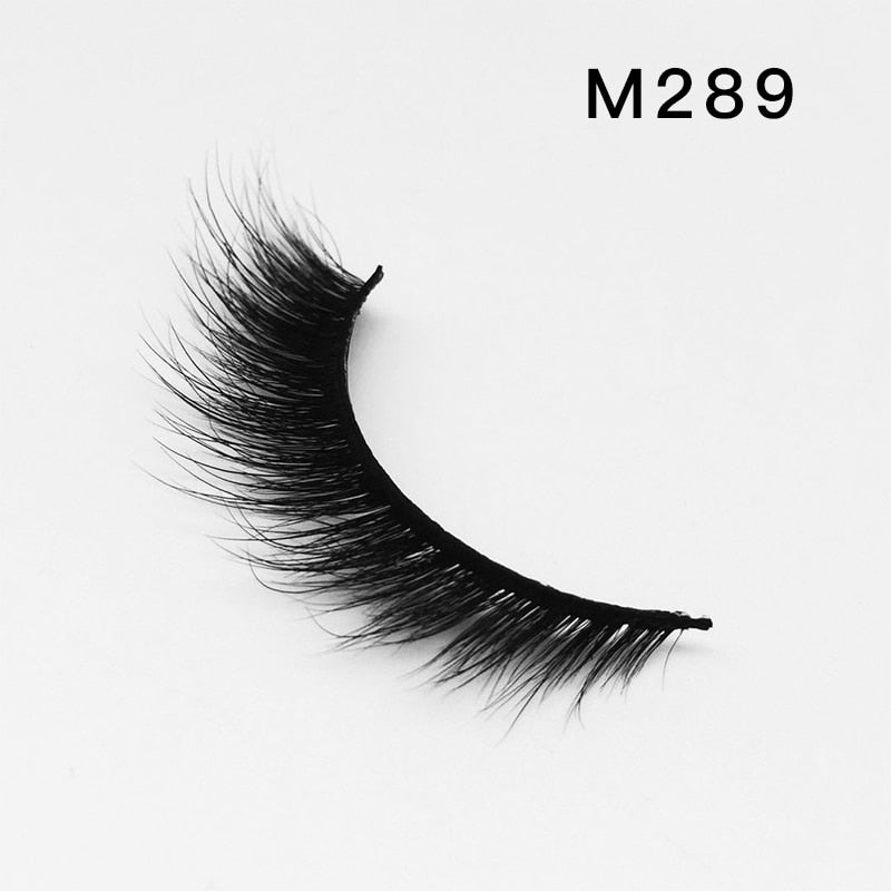 Handmade Mink Eyelashes 3D Curl Winged Natural Realistic Messy End Eye Elongated Thick False Eyelashes Soft Fake Eyelashes