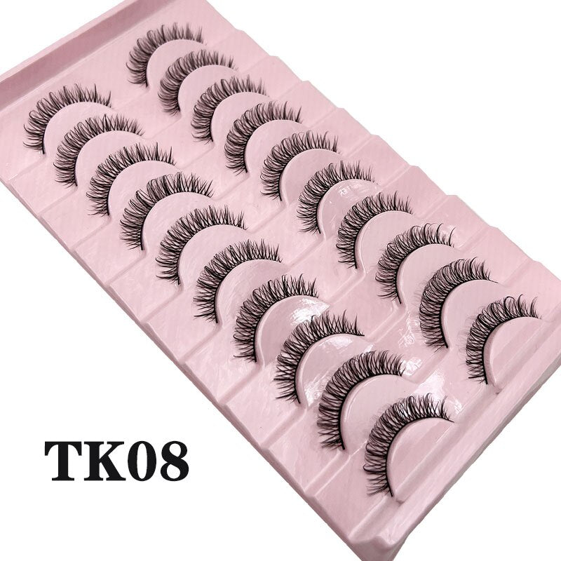 Fluffy Mink Lashes Russian Strip Lashes False Eyelashes Russian Volume Lashes