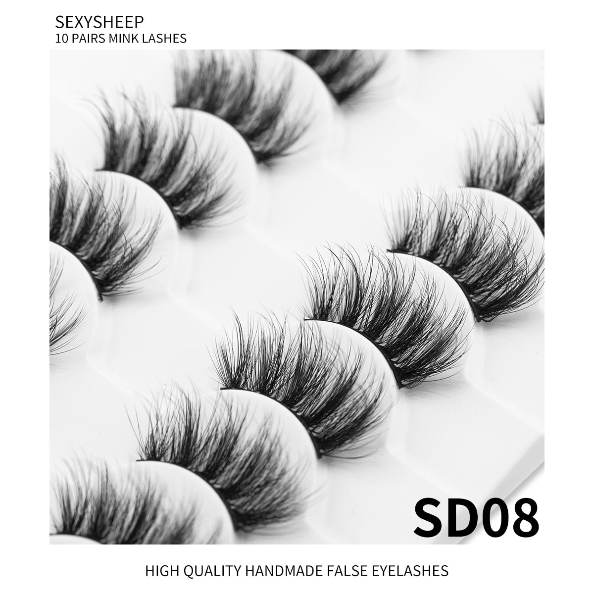 Half Eye Lashes 6D Faux Mink Natural Fluffy Eyelashes Cils Fake Eyelash Extension